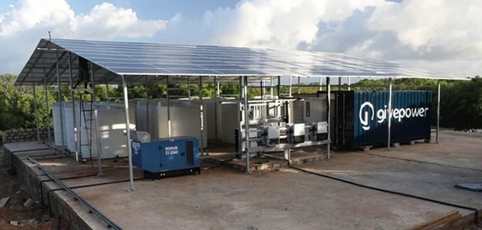 GivePower solar-powered desalination plant turning salt water to drinking water in Kenya GivePower solar-powered desalination plant turning salt water to drinking water in Kenya