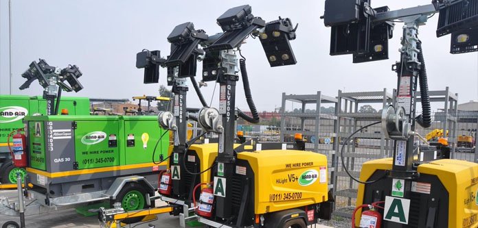 Rand-Air generators and lighting towers shed light on manganese mine’s production