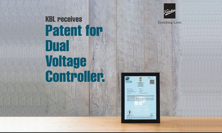 KBL receives patent for Dual Voltage Controller