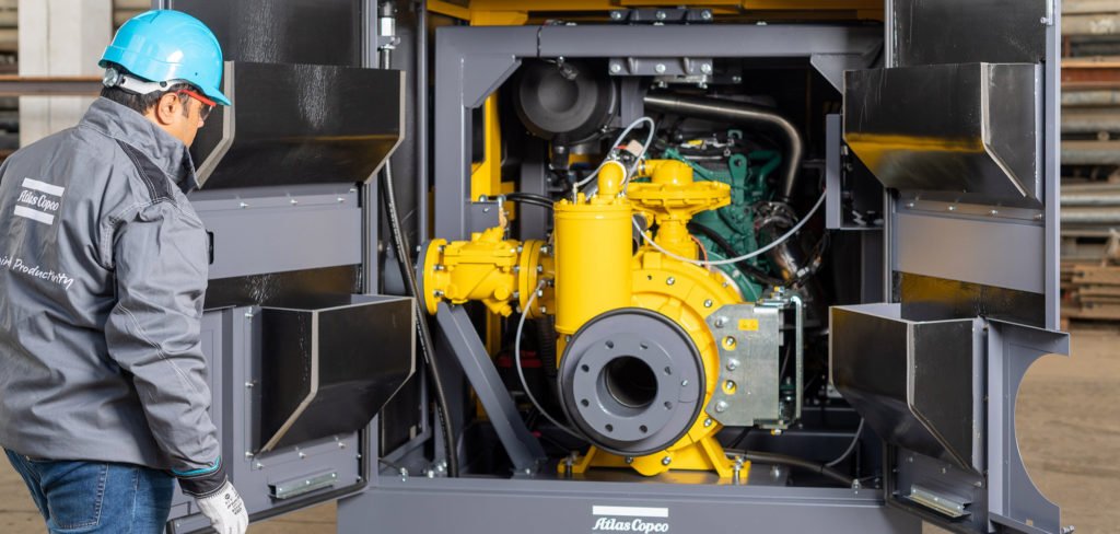 IPR customers praise Hinged door concept on Atlas Copco pumps