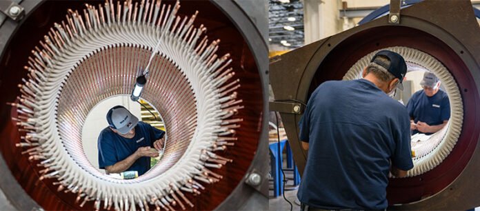 Rapid motor rewind brings motor back online ahead of schedule and minimizes lost production