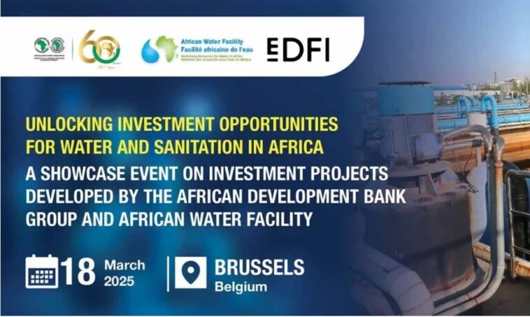 Brussels to host Water and Sanitation Investment in Africa summit
