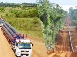East African Crude Oil Pipeline: 5 Monumental Impacts at 64.5% Completion East African Crude Oil Pipeline with industrial pumps and heated infrastructure at construction site.
